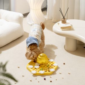 honeycomb shaped interactive dog slow feeder toy 11