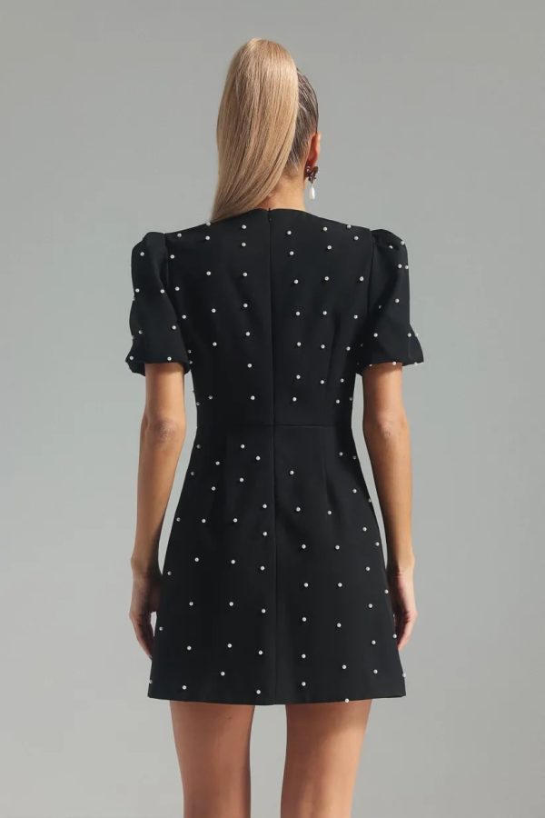 karolina pearl bowknot mini dress 13