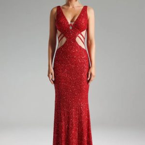 laura sequins v neck maxi dress 11