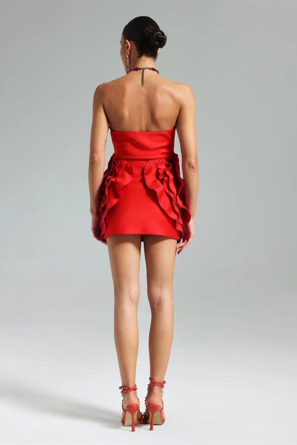 rosana strapless flower mini dress 27