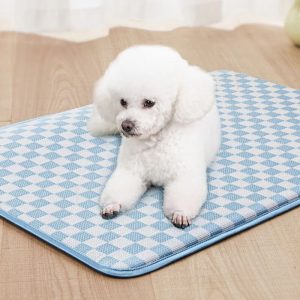 checkerboard ice silk dog cooling sleeping mat 11