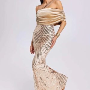 elaine one shoulder sequin dress 11