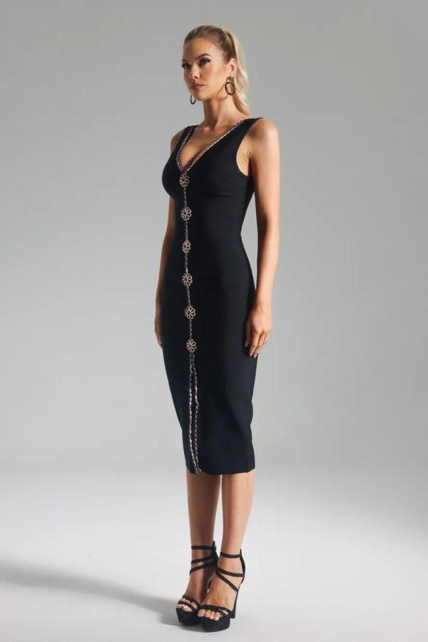 izabela embellished midi bandage dress 14