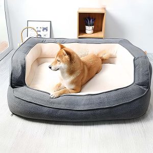 luxury large space thickened soft dog bed 11