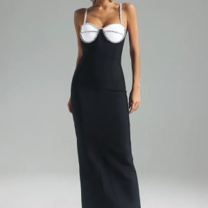 olivia diamond embellished maxi bandage dress 11 olivia diamond embellished maxi bandage dress 11