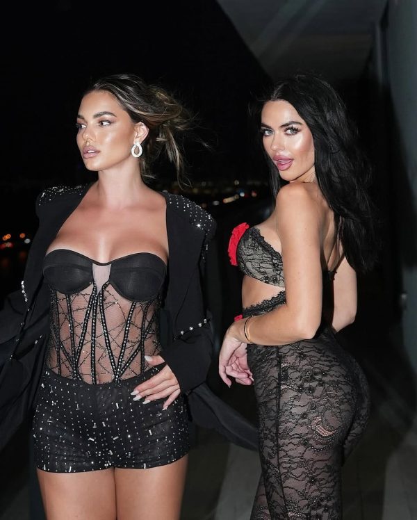 phoenix flower lace hollow jumpsuit in black 18