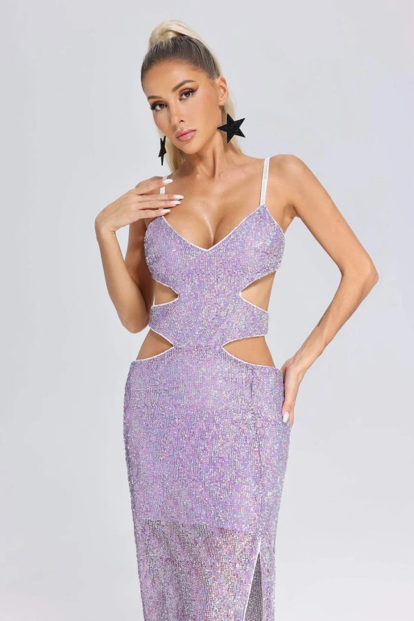 rafaela cutout sequin midi dress 12