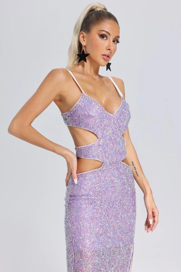 rafaela cutout sequin midi dress 13