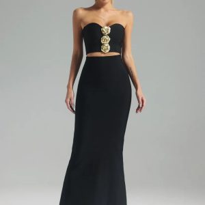 rebecca flowers embellished bandage dress 11