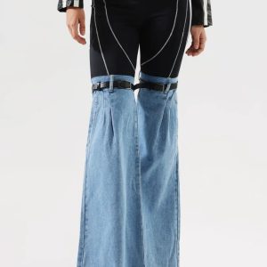 shalissa patchwork flared jeans 11