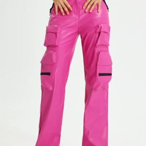 taliesin eco leather cargo pants 11