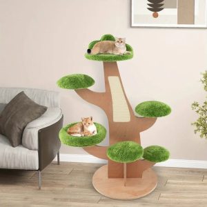 50'' multi level pine cat tree 11