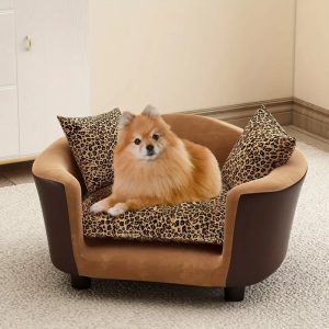 luxury modern pet sofa with cushion & pillows 111
