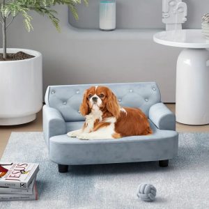 luxury modern supportive foam pet couch 11