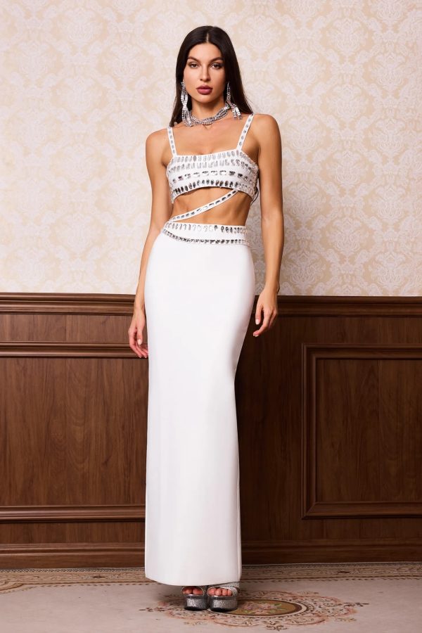 quinn beaded crop two piece set 200