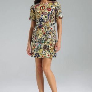 ruth rhinestone beading mini dress 11