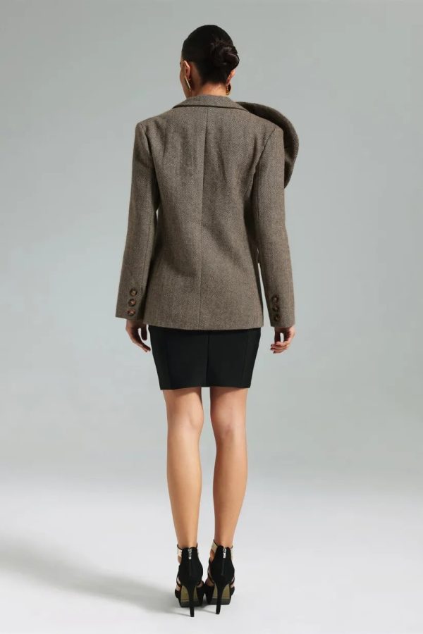 sada flower blazer brown 13