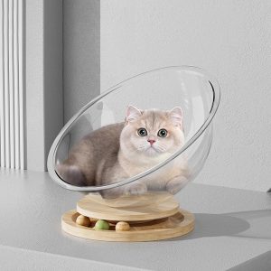 space capsule cat nest with turntable toy 55 space capsule cat nest with turntable toy 55
