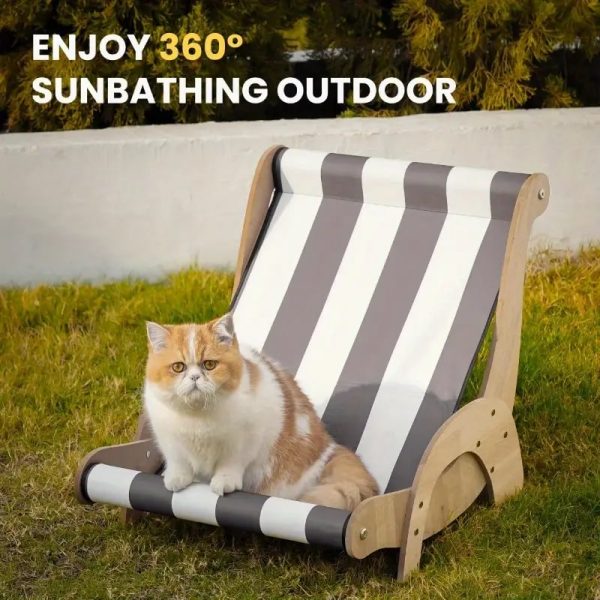 summer cooling wooden striped cat chair 27