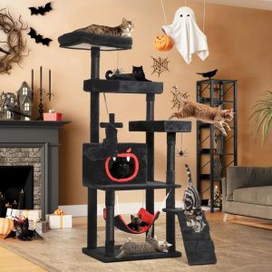 63 luxury multi level gothic cat tree 11