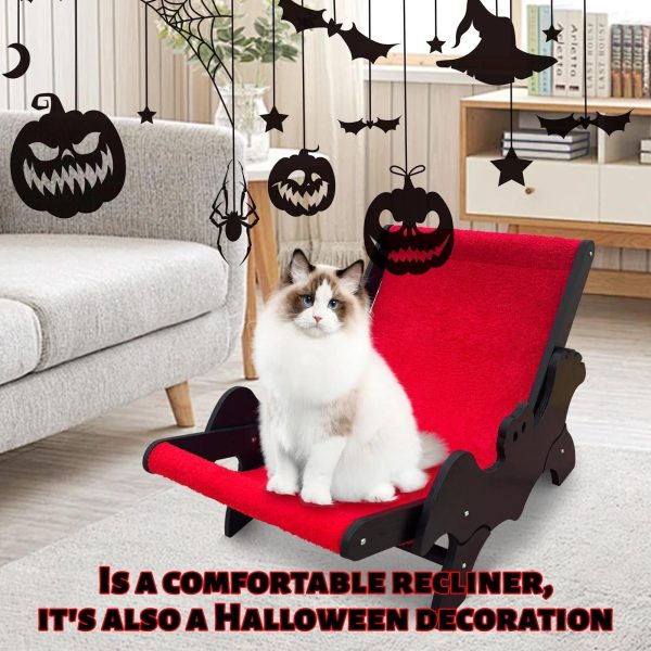 halloween bat themed cat lounge chair 300