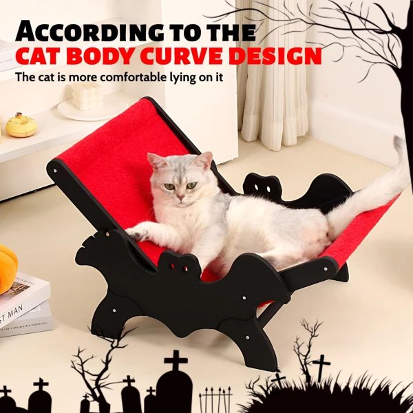 halloween bat themed cat lounge chair 500