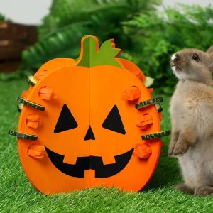 halloween pumpkin wooden vegetable holder 1