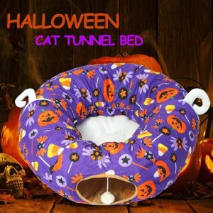 halloween cat tunnel bed purple 11 halloween cat tunnel bed purple 11