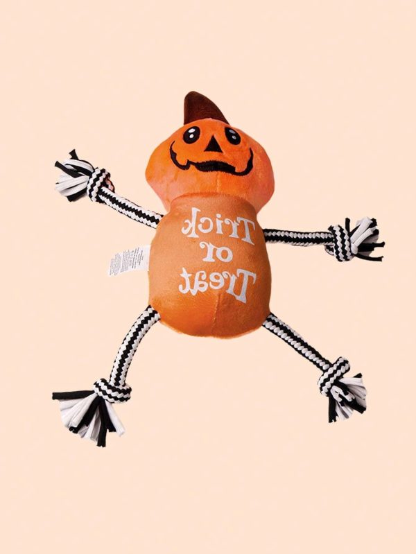 halloween funny pumpkin teething rope toys set 400