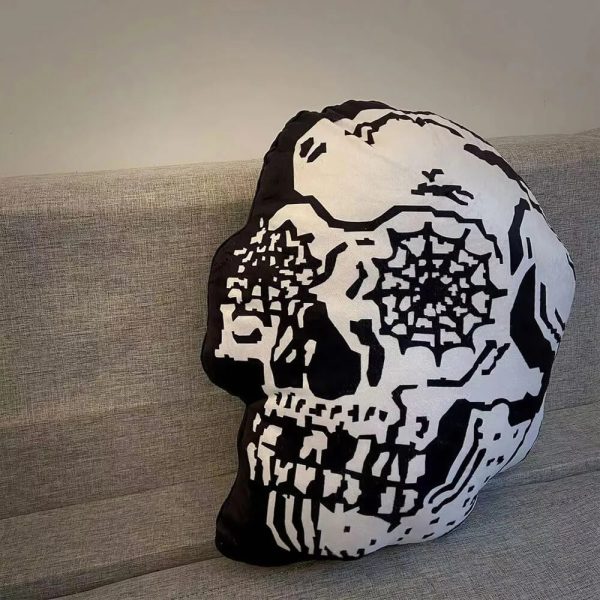 halloween spooky ghost skull shaped decorative ornament sofa pillow 19
