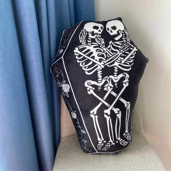halloween spooky ghost skull shaped decorative ornament sofa pillow 21