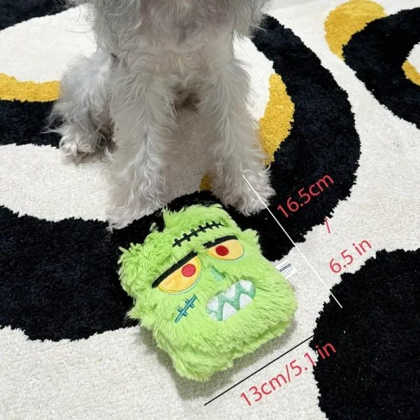 halloween themed plush squeaky pet toy set 13