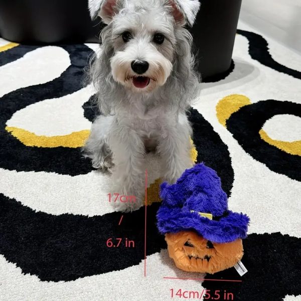 halloween themed plush squeaky pet toy set 15