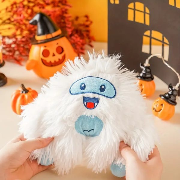 halloween themed plush squeaky pet toy set 16