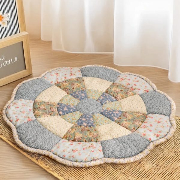 large flower shape floral chic pet mat 13
