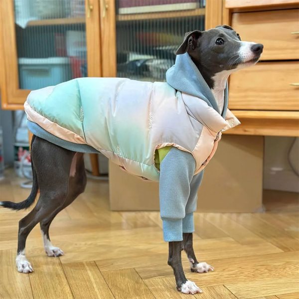 lightweight warm thick turtleneck down padded dog vest 13