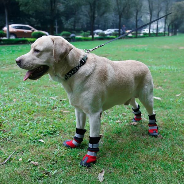 outdoor waterproof warm durable reflective dog boots 13