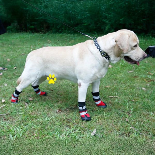 outdoor waterproof warm durable reflective dog boots 26