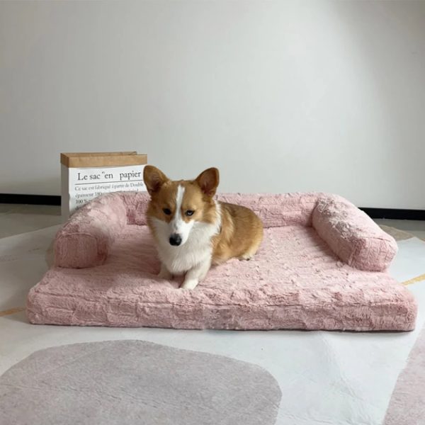 spacious orthopedic soft skin friendly washable dog & cat sofa bed 14
