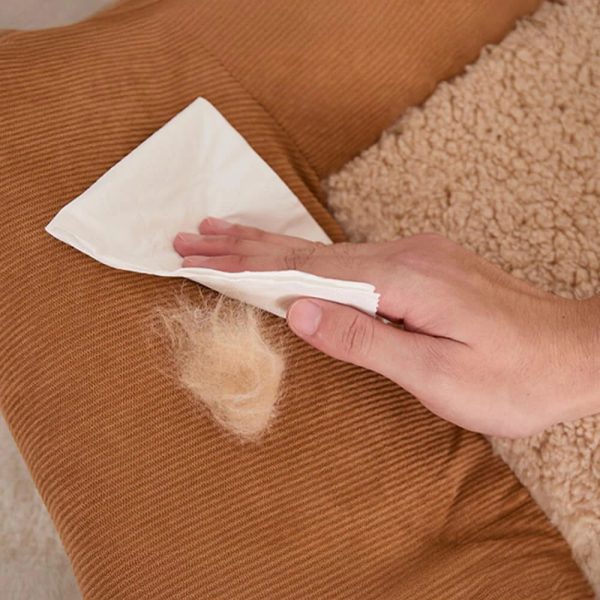 spacious warm corduroy raised backrest dog & cat sofa bed 16