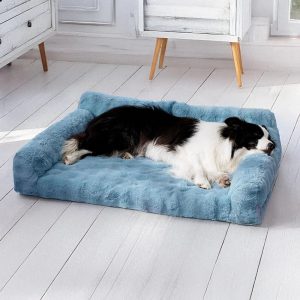 wave faux rabbit fur backrest ergonomic dog & cat sofa bed 100 wave faux rabbit fur backrest ergonomic dog & cat sofa bed 100