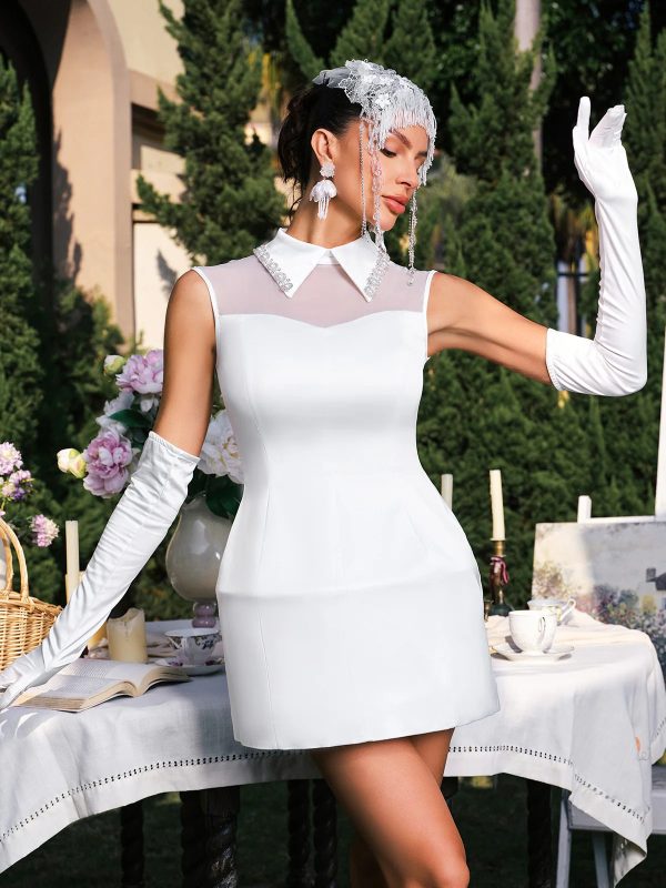 yovana mini dress with gloves 13