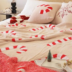 christmas candy cane cozy knit throw blanket with pillow 11 christmas candy cane cozy knit throw blanket with pillow 11