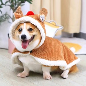 christmas reindeer cloak for dogs 11
