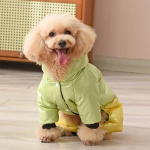 waterproof windproof warm dog hooded coat with snap closure 11 waterproof windproof warm dog hooded coat with snap closure 11
