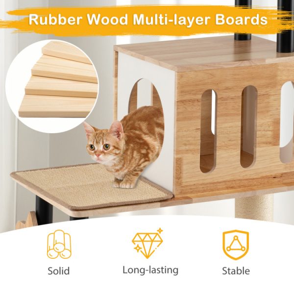 56 luxury modern wooden cat tree 13