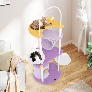 62 large metal frame cat tower with jumping platforms 11