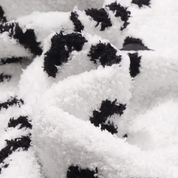 black & white reversible dual sided printed dog & cat blanket 13