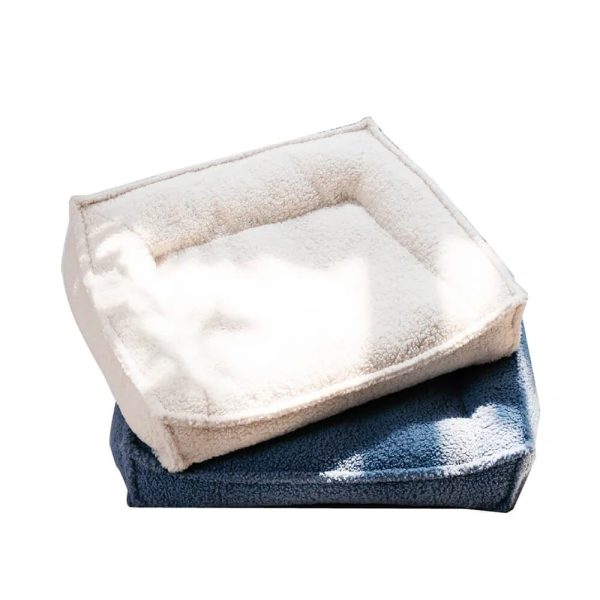 curved support orthopedic teddy fabric waterproof dog & cat bed 14