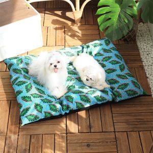 hawaiian leaf pattern waterproof durable large dog & cat mat 11